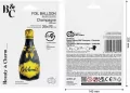 Balon foliowy B&C Szampan Celebrate 35x76cm - tantis.pl