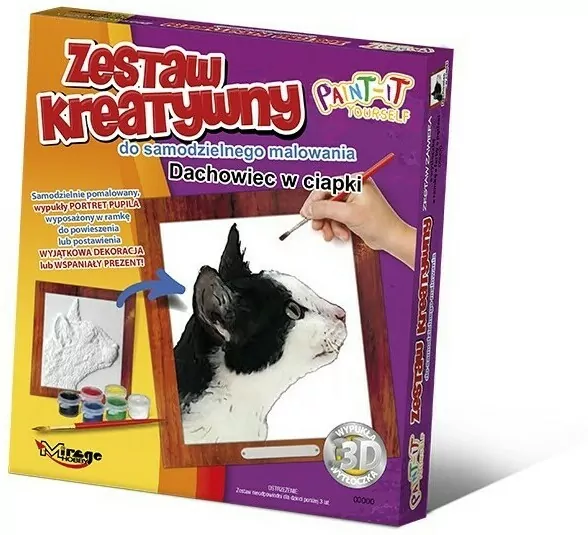 Zestaw Kreatywny do malowania - Dachowiec w ciapki - tantis.pl