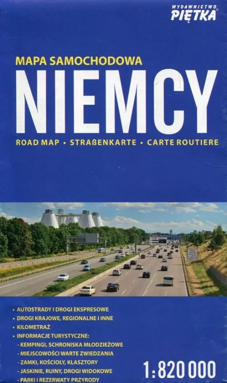 Niemcy mapa samochodowa 1:820 000 w.2018 - tantis.pl