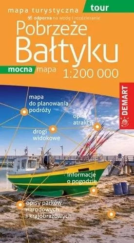 Pobrzeże Bałtyku. Polska niezwykła. Mapa 1:200 000 - tantis.pl