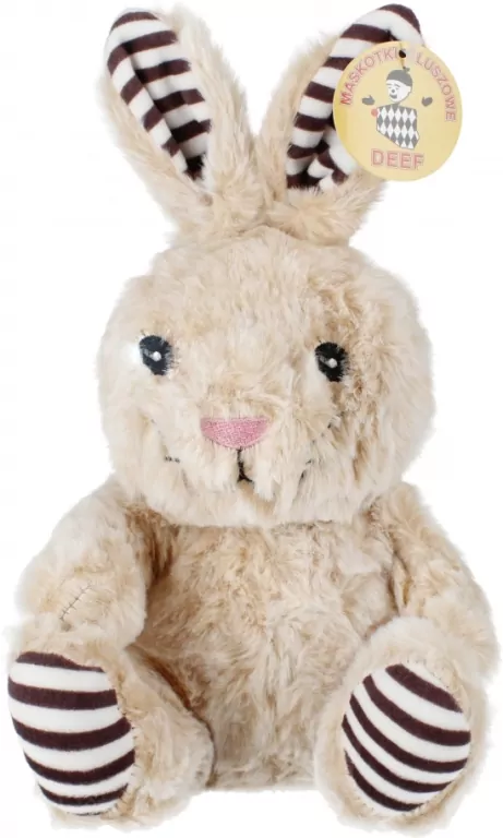 Maskotka Zajączek z pasiastymi wstawkami 28cm 4155 mix cena za 1 szt - tantis.pl