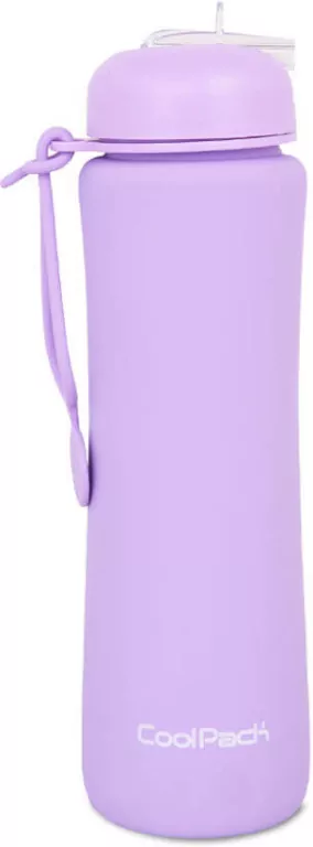 Bidon silikonowy 600ml Collpack Pump pudrowy fioletowy - tantis.pl