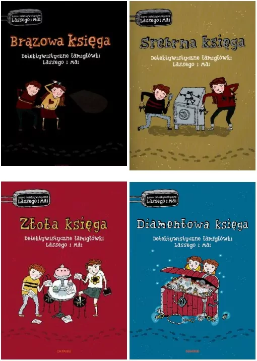 Pakiet: Detektywistyczne łamigłówki Lassego i Mai. Brązowa księga / Srebrna księga / Detektywistyczne łamigłówki / Diamentowa księga - tantis.pl