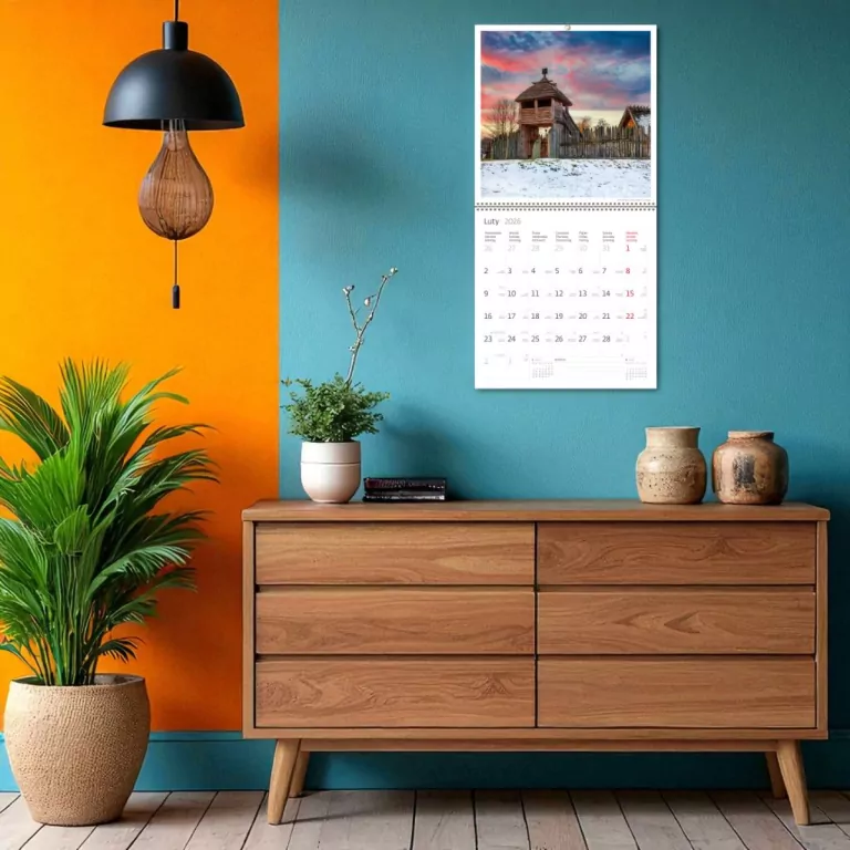 Kalendarz 2026 ścienny 30x30 Zwiedzaj Polskę HELMA - tantis.pl