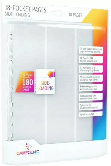 Koszulka do segregatora na 18 kart biała 10 sztuk - tantis.pl