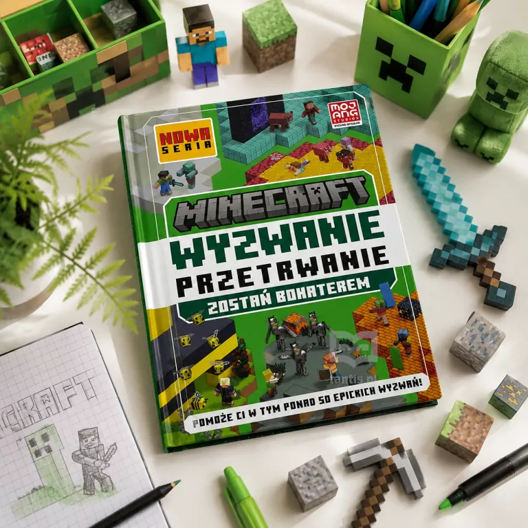 Minecraft. Wyzwanie przetrwanie. Zostań bohaterem - tantis.pl