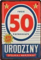 KARNET URODZINY 50 B6 Z KOP PD HM200-3215 - tantis.pl