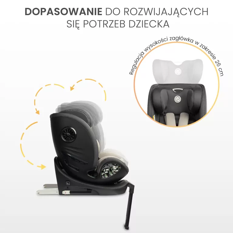 Caretero Fotelik Fortis I-Size grafit (40-150cm) - tantis.pl