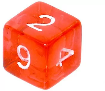 Komplet kości REBEL RPG - Mini Kryształowe - Czerwone - tantis.pl