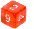 Komplet kości REBEL RPG - Mini Kryształowe - Czerwone - tantis.pl
