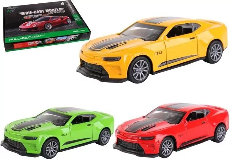 Samochód metalowy 1:36 napęd Sport No.4 mix - tantis.pl