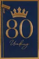 Karnet B6 Urodziny 80 - tantis.pl