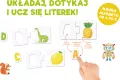 Puzzle sensoryczne. Literki. Kapitan Nauka - tantis.pl