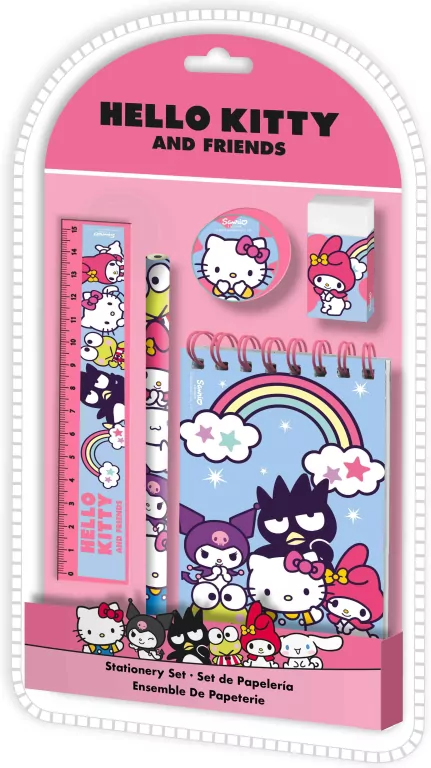 Zestaw piśmienniczy Hello Kitty 5 elementów HK50191 - tantis.pl