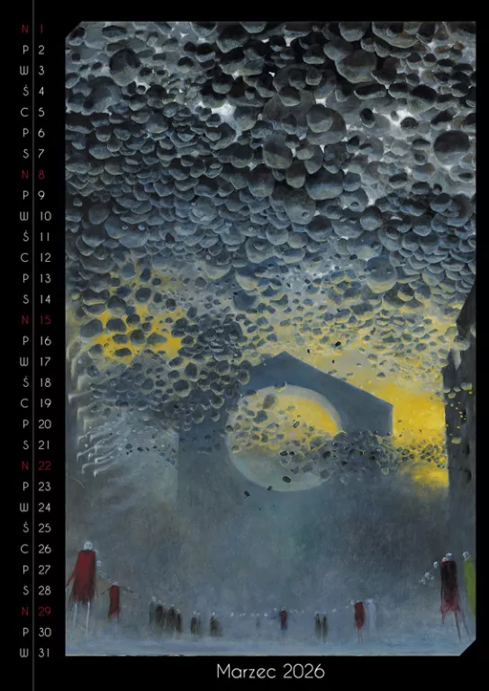 Kalendarz 2026 - Beksiński wzór 4 A3 - tantis.pl