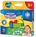 Astra. Kredki świecowe w kształcie klocków, 16 kolorów - tantis.pl