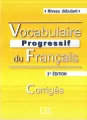 Vocabulaire progressif du Francais niveau debutant - tantis.pl