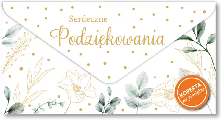 Koperta podarunkowa Podziękowania - tantis.pl