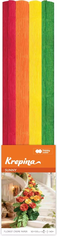 Krepina marszczona 50x100cm Sunny 4 kolory - tantis.pl