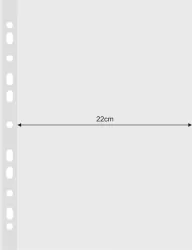 Koszulki PP A4 krystal 120mikr poszerzane