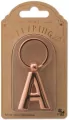 Metalowy brelok do kluczy litera A Keyring - tantis.pl