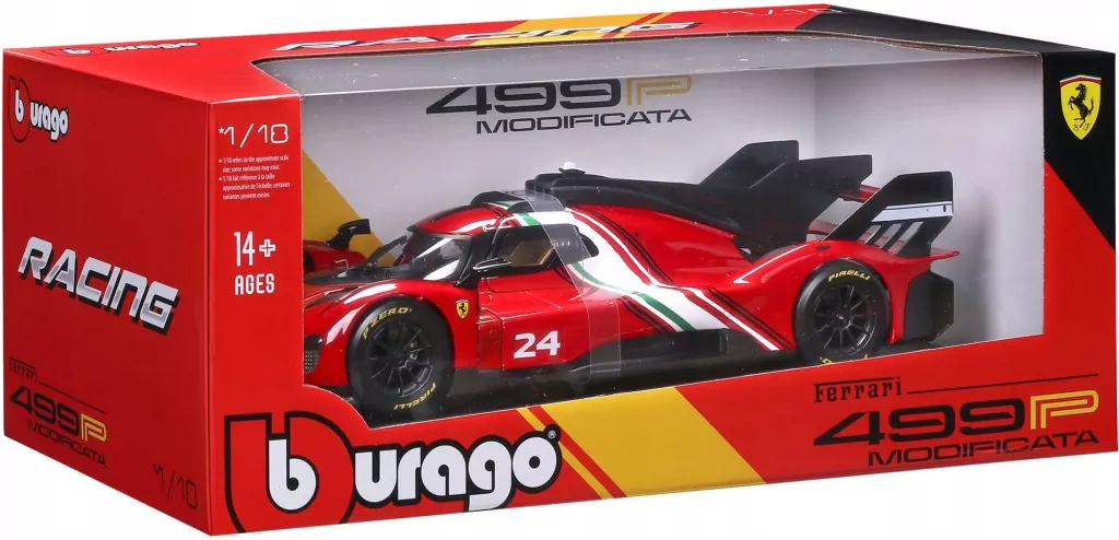 Ferrari Racing 499P Modificata Red #24 - tantis.pl