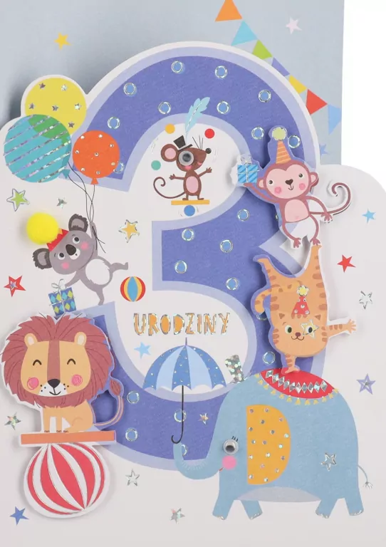 KARNET URODZINY 3 B6 Z KOP PD HM200-2851 - tantis.pl