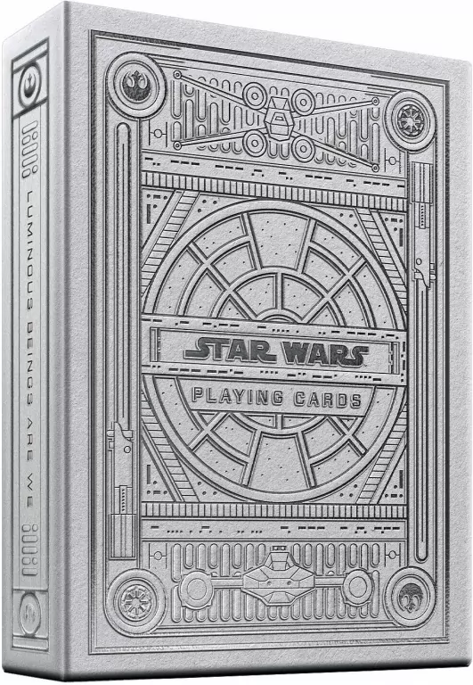 Karty Star Wars Silver Edition white BICYCLE - tantis.pl