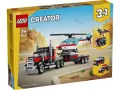 LEGO® Creator. Ciężarówka z platformą i helikopterem 31146 - tantis.pl