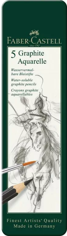 Ołówek Graphite Aquarelle 5 sztuk w metalowym opakowaniu - tantis.pl