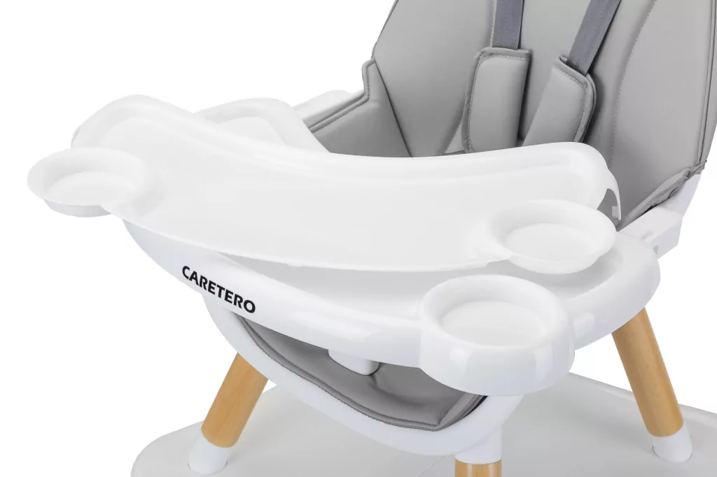 Caretero Krzesełko do karmienia Tuva szare - tantis.pl
