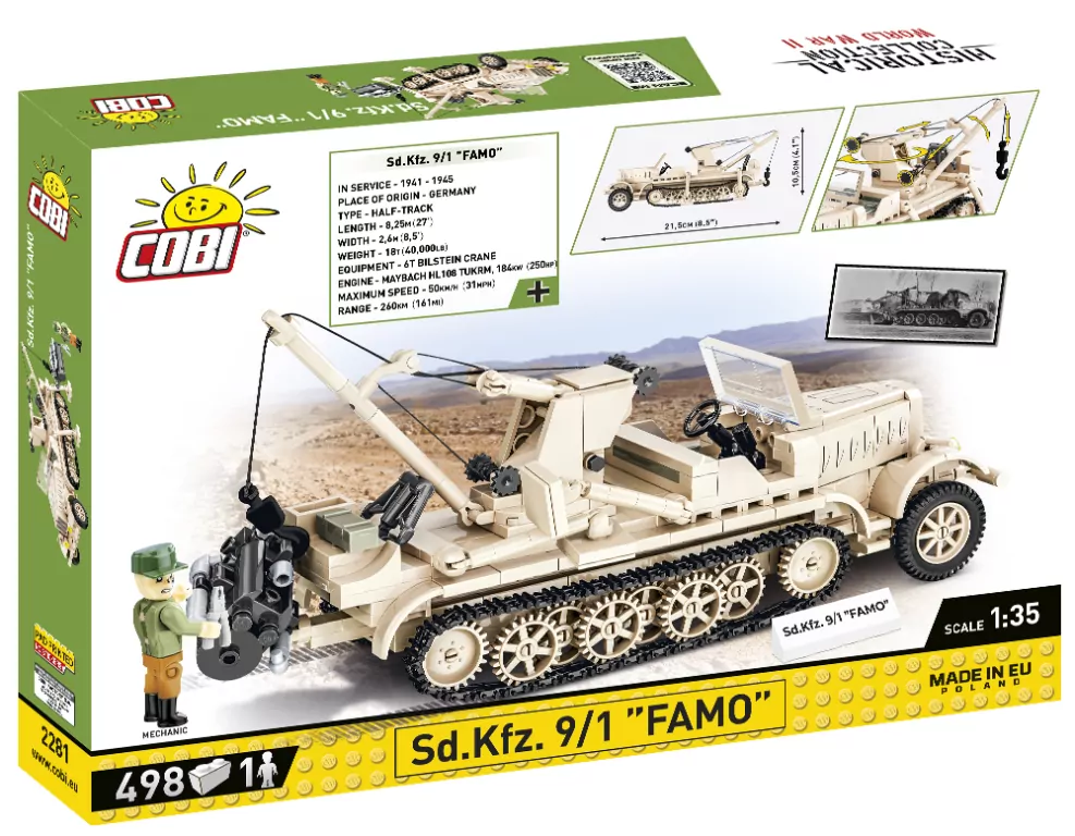 COBI. Pojazd półgąsiennicowy niemiecki HC WWII Sd.Kfz. 9/1 Famo - tantis.pl