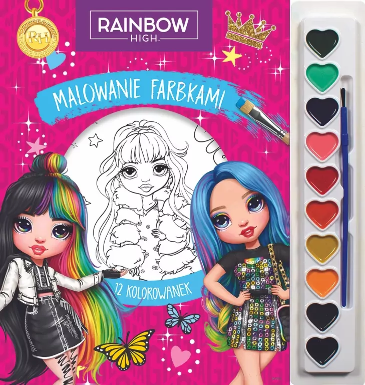 Malowanie farbkami. Rainbow High - tantis.pl