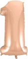 Balon foliowy B&C 1 różowo-złoty 92cm - tantis.pl