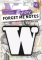 Forget me sticky. Notes kart samoprzylepne. Litera W - tantis.pl