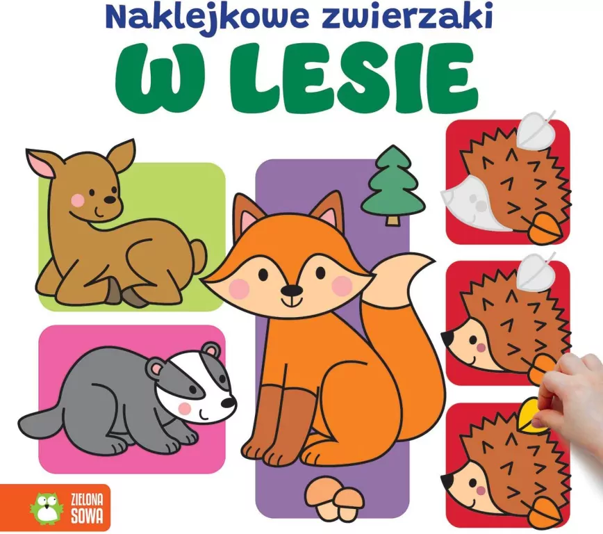 Naklejkowe zwierzaki. W lesie - tantis.pl