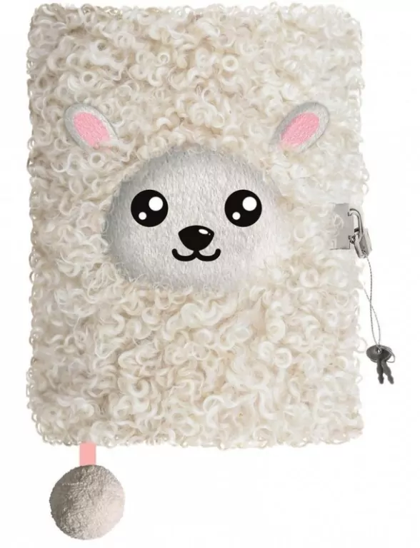 Pamiętnik z kłódką 3D włochacz SHEEP A5, 96 kartek - tantis.pl