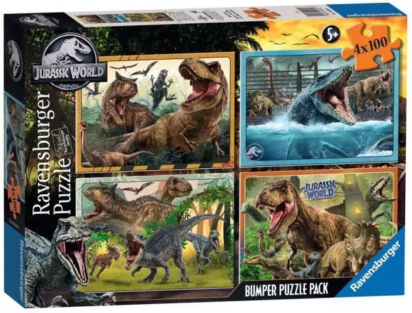 Puzzle 4x100. Jurassic World. Bumper Pack - tantis.pl