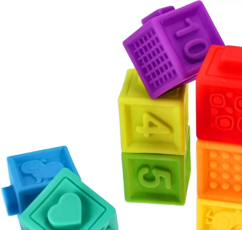 Gumowe klocki 10 sztuk - tantis.pl