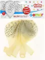 Balony Premium Hel konfetti srebrne 33cm 5szt - tantis.pl