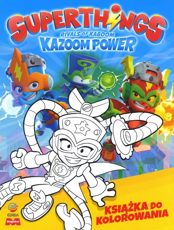 SuperThings Rivals of Kaboom. Kazoom Power. Książka do kolorowania - tantis.pl