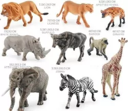 Zestaw zwierząt z Afryki