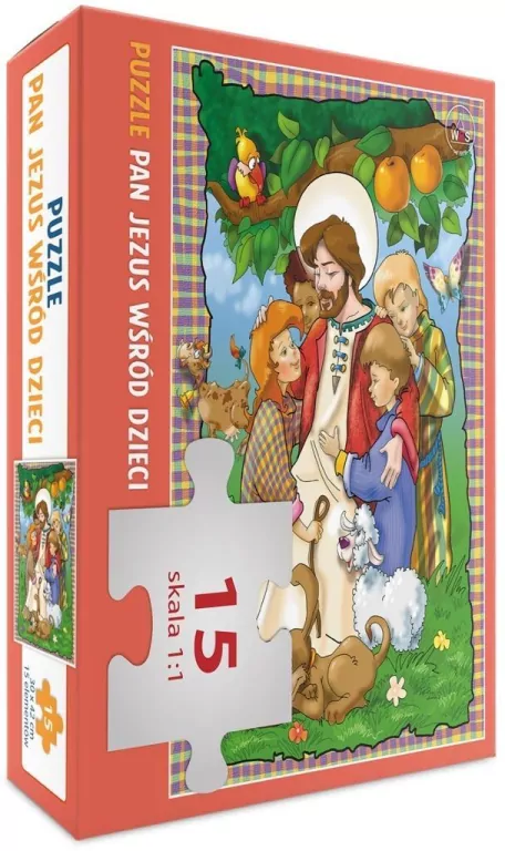 Puzzle 15 - Pan Jezus wśród dzieci - tantis.pl
