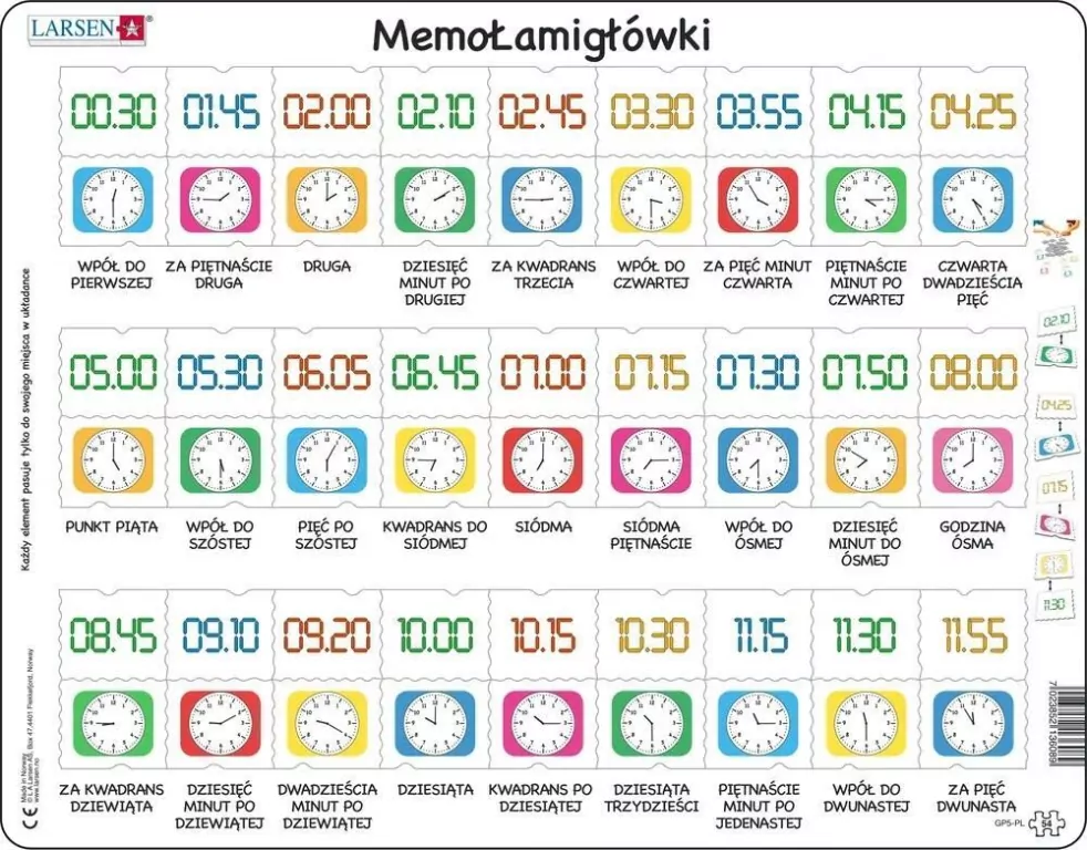 Zegar i czas. Układanka - tantis.pl