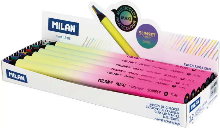 Kredki. Sunset Multicolor. Maxi 12 sztuk - tantis.pl