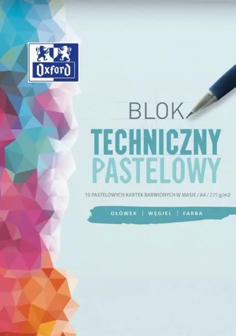 Blok techniczny Oxford A4/10k - pastelowy - tantis.pl