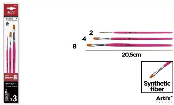Pędzle syntetyczne płaskie - tantis.pl