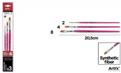 Pędzle syntetyczne płaskie