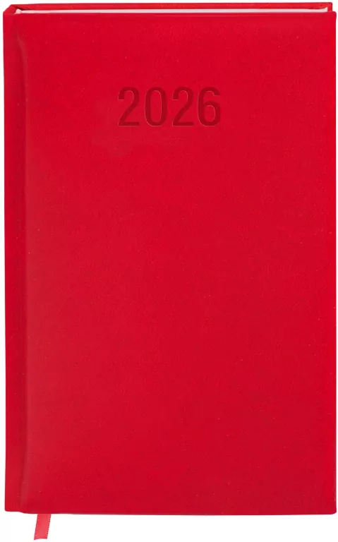 Kalendarz 2026 A6 Colorfix TDW czerwony - tantis.pl