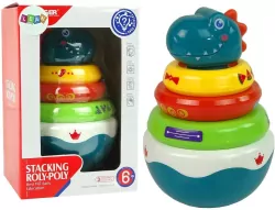 Grzechotka Smok lolorowe obręcze